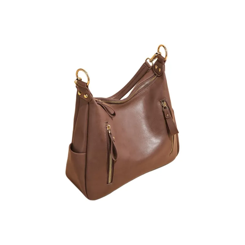 Marino Orlandi Cow Split Leather Bonded Synthetic Leather Shoulder Bag Regular Women's-3