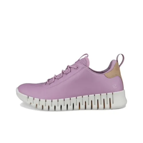 Ecco Abrasion Resistant Low Top Casual Shoes Women's Purple