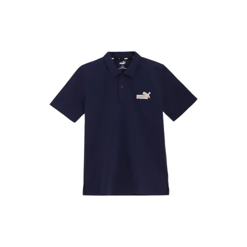 PUMA ESS POLY Polo Shirts Men Marine Blue