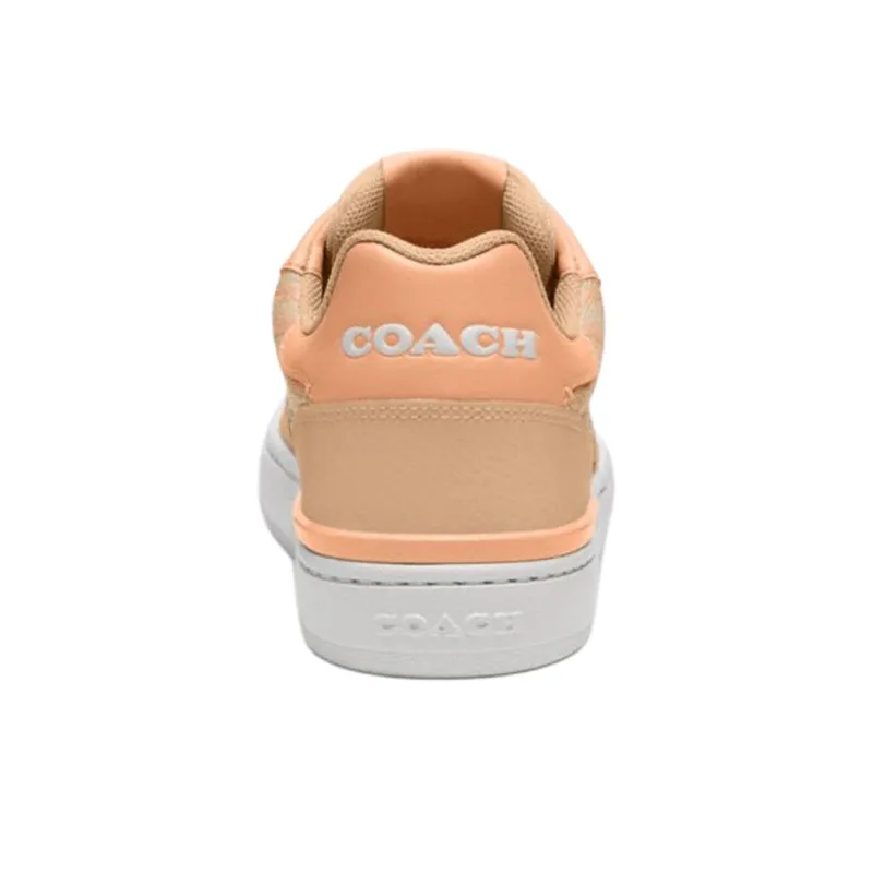COACH Clip Low Top Skateboard Shoes Women's Pink-4