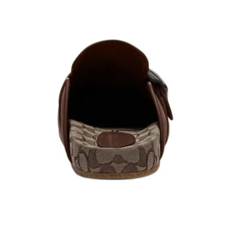 COACH Closed Toe Slippers Men's Dark Brown-4