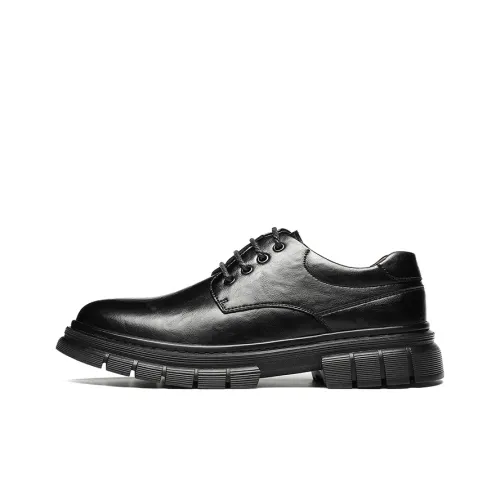 WARRIOR Dress Shoes Men Low-Top Black