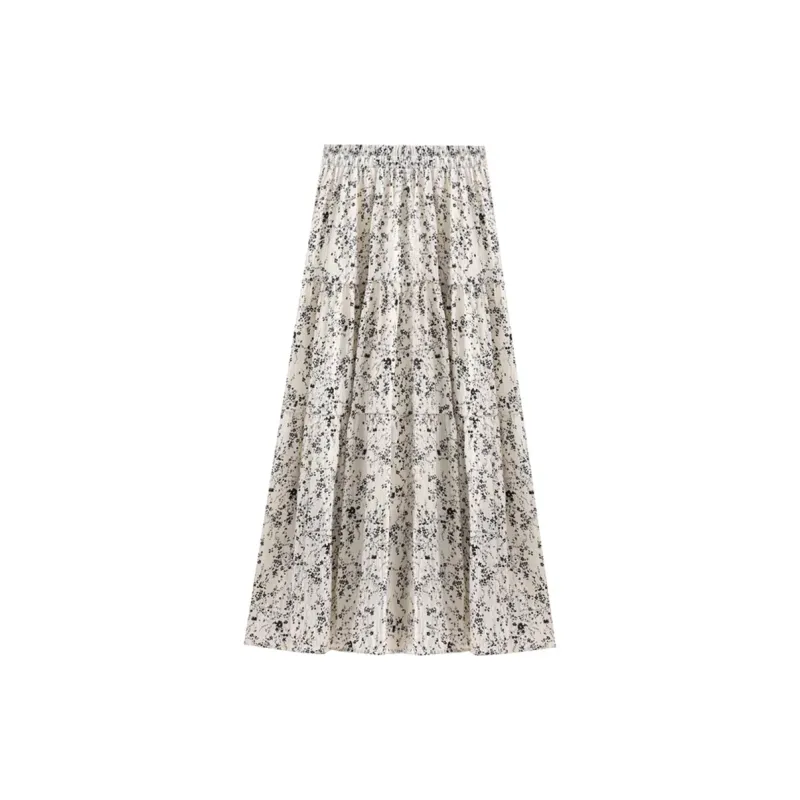 Juden Choi Casual Long Skirt Women's White-24