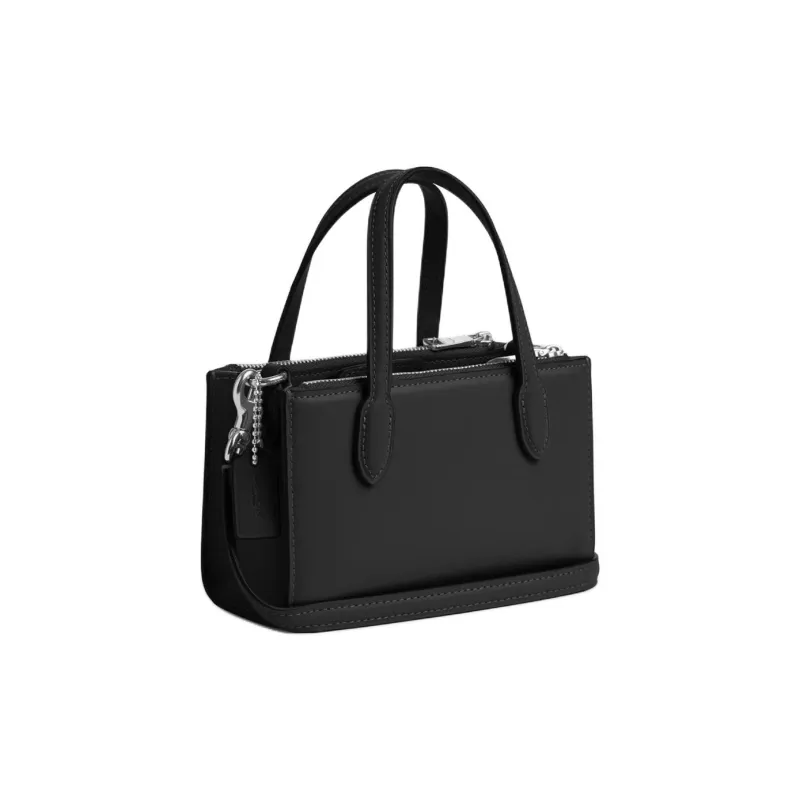 COACH Premium Calfskin Shoulder Bag Crossbody Bag Handbag Small Size Women's Black-1