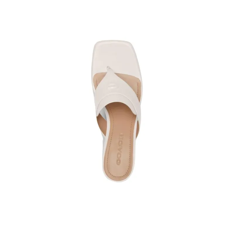 COACH Flip Flops 6.5cm Women's White-4