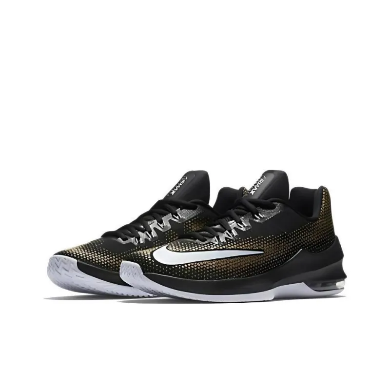 Nike Air Max Infuriate Low 'Black White Gold'-2