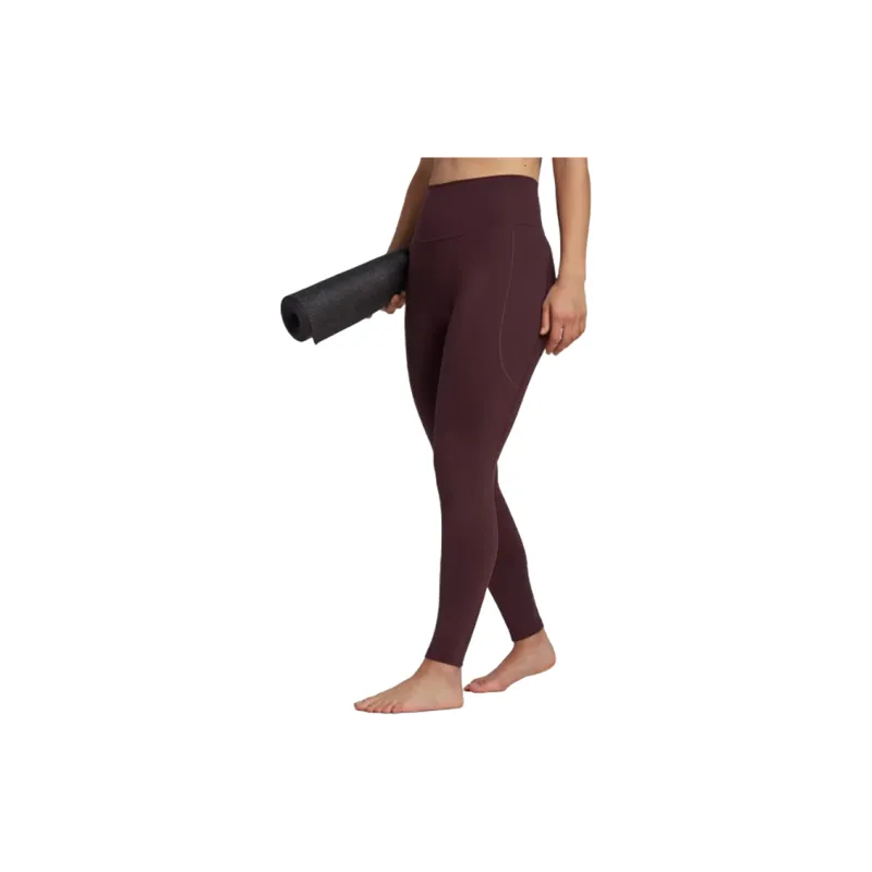 Adidas YOGA STUDIO 7/8 LEGGINGS Athletic Trousers Women's Shadow Chestnut-1