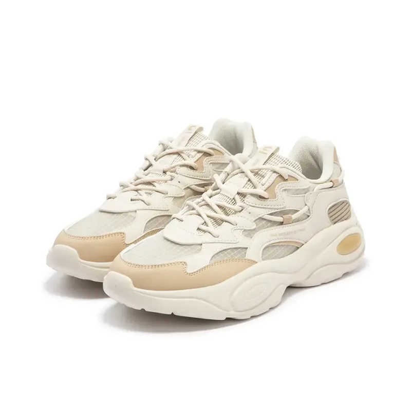 361° Surge 2 Cushioning Breathable Low Top Chunky Sneakers Men's Oat Milk-2