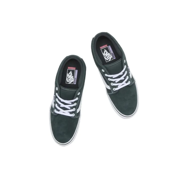 Vans CHUKKA Water-Resistant Coverage Low-Top Skateboard Shoes Women's Black White-2