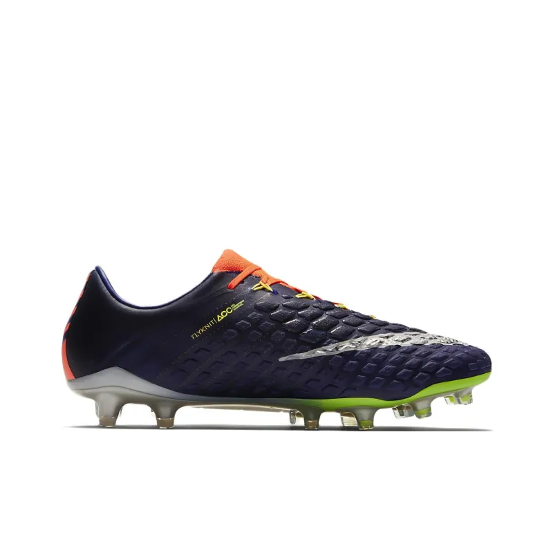 Nike Hypervenom Phantom 3 Soccer Shoes Men Low-Top Orange/Navy Blue/Gray-1