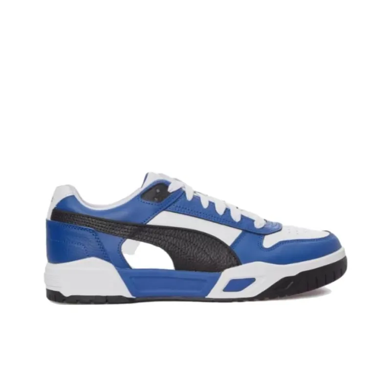 PUMA Rbd Tech Cushioning, Wear Resistant Low Top Skateboard Shoes Unisex White Blue Black-1
