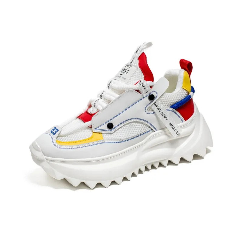 URBAN AUTHENTIC Slip Resistant, Abrasion Resistant, Breathable Low Top Chunky Sneakers Men's-2