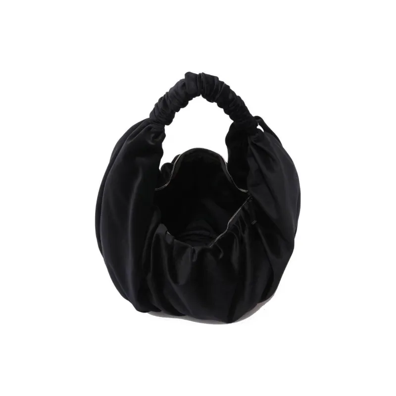 JW Anderson Ruffle Shopper Velvet Shoulder Bag-3