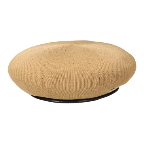 KANGOL Polyester Modified Acrylic Synthetic Leather Berets Unisex Oat