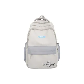 MOK Nylon Backpack Unisex Gray/Black/Red/Khaki/Blue