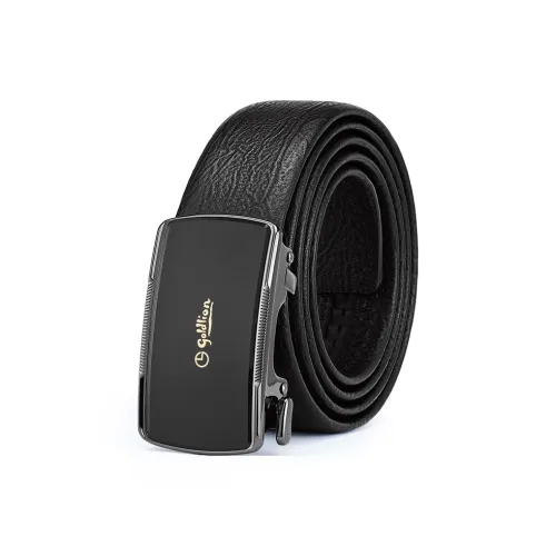 GOLDLION Inward-Curling Hair Business Matte Automatic Buckle Business Suit Cow Leather Leather Belts Men's