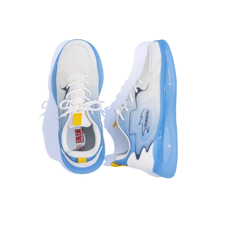 HUANQIU Cushioning Support Low Top Casual Running Shoes Men's Blue-5