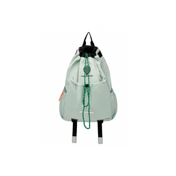 SEVENMOONS Washed Cloth Backpack Unisex Khaki/Black/Light Green