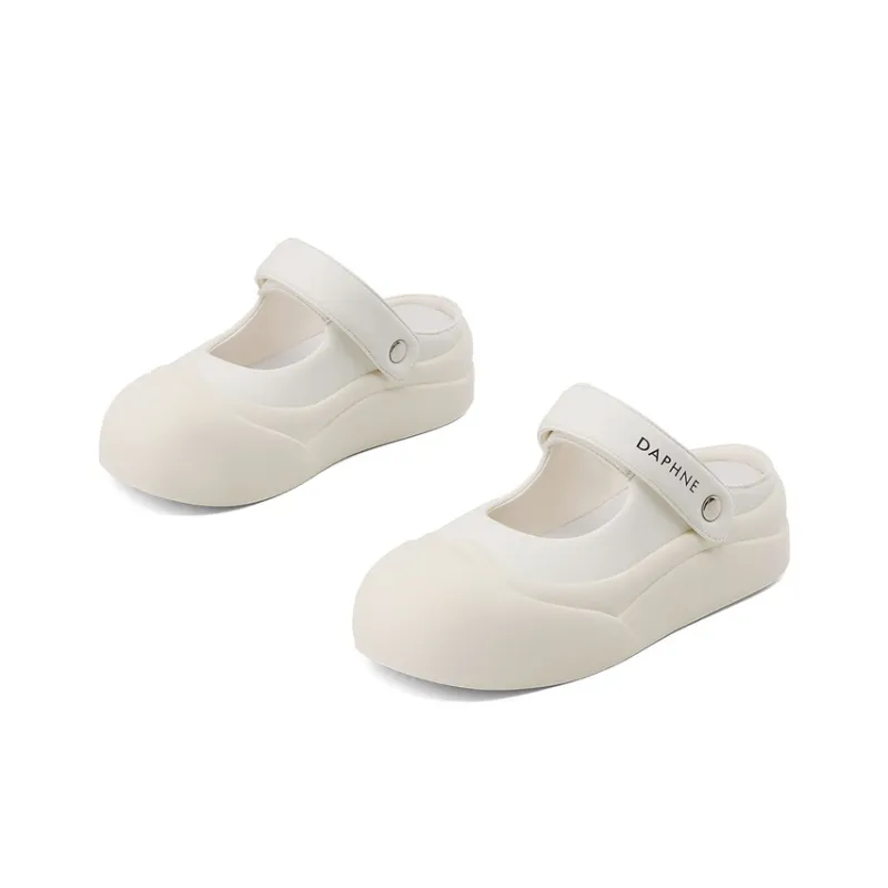 DAPHNE Slip Resistant Wrap toe Slippers Women's Beige Pink-2