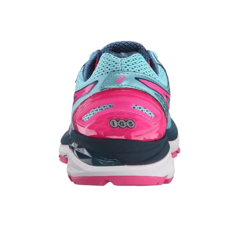 Asics GT-2000 4 Wear-Resistant Low-Top Running Shoes Women's Blue Pink-2