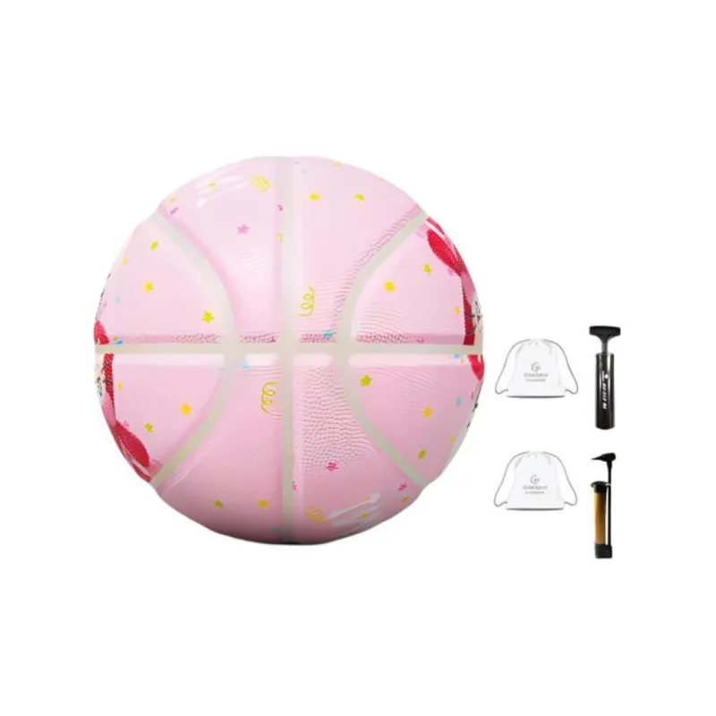 Kuangmi x XIAOLANTONGXUE PU Basketball Pink Size 7 Training Unisex-0