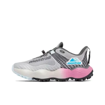 Columbia Montrail Wear-Resistant Low-Top Trail Running Running Shoes Women's Gray Pink