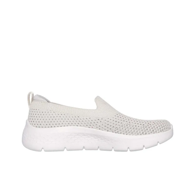 Skechers Go Walk Fle Cushioned Wear Resistant Lightweight Low Top Casual Shoes Women's Beige-1