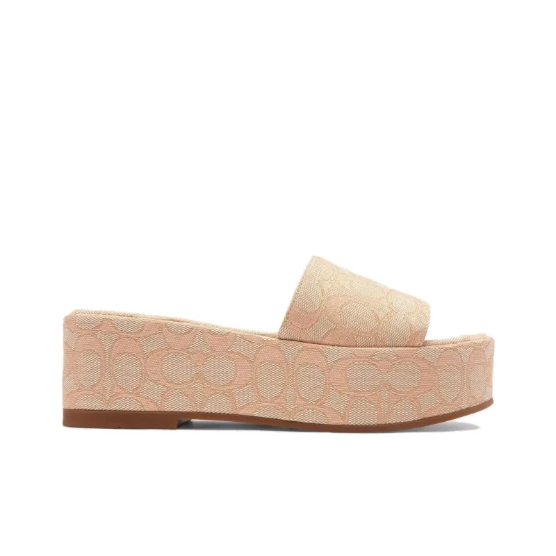 COACH Slide Slippers 5.7cm Women's Matte Blush-1