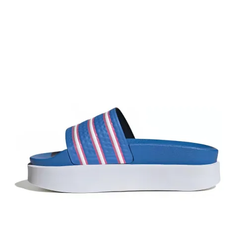 Adidas Originals Adilette Bonega Slides Blue Rush Cloud White Pulse Magenta