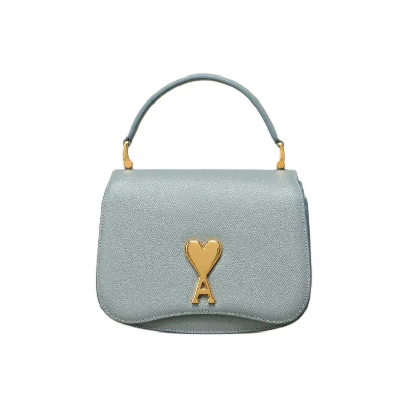 AMIPARIS Paris Logo Plaque Foldover Top Shoulder Bag-0