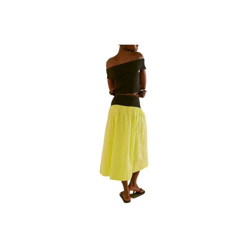 FREE PEOPLE Cooler In Capri Set Skirt Set Women's Kiwi Combo-1