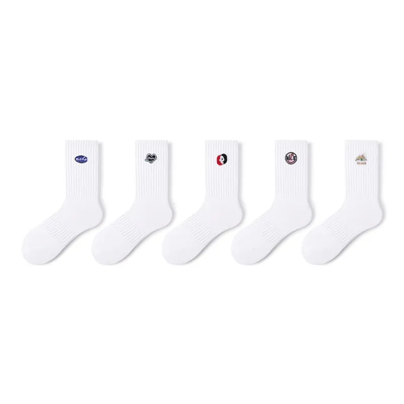 Primeet Mid Calf Socks Unisex 5 Pack-40