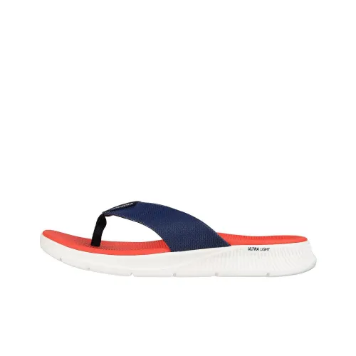 Skechers Go Consistent Sandal Rubber Sole Slide Slippers Men's Blue Red