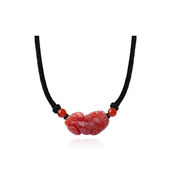 Zheng Baifu Chalcedony Jade Necklaces Unisex-5