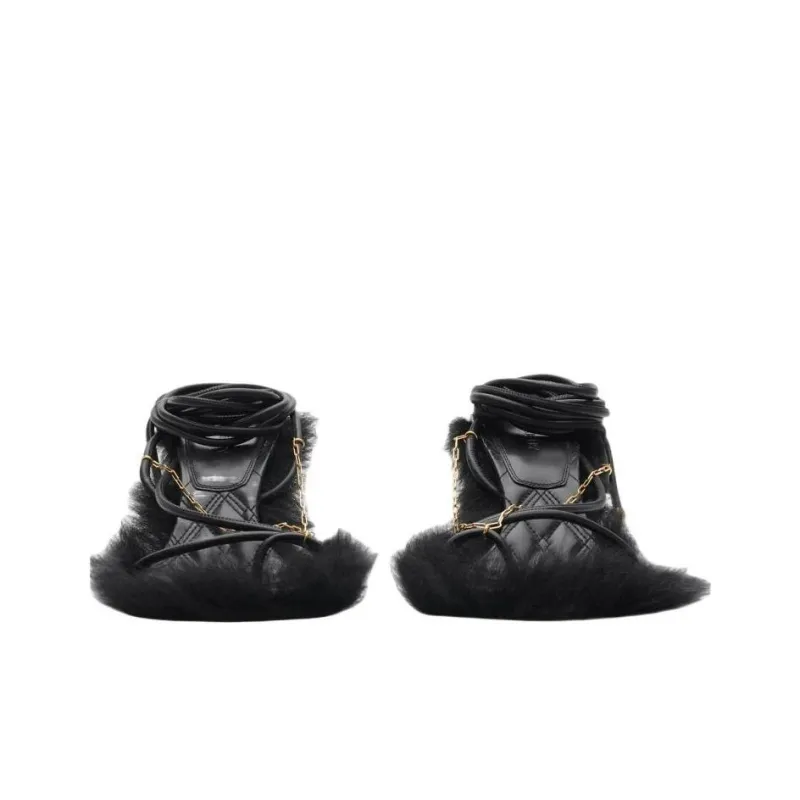 Burberry Slinky Strap Sandals 7.5cm Women's Black-2