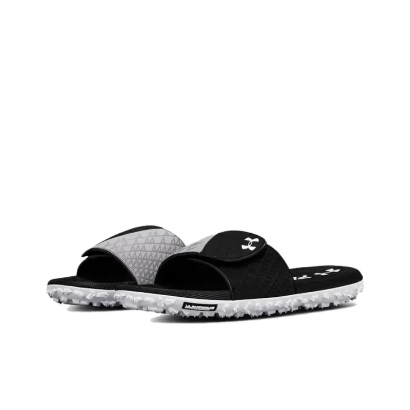 Under Armour Fat Tire Slippers Black/Grey-2