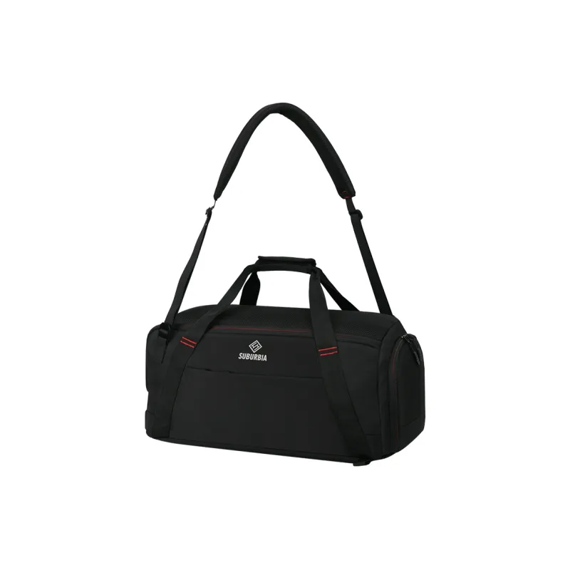 SUBURBIA Polyester Gym Bag Large Size Unisex Black-4