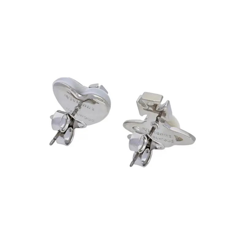 Vivienne Westwood Women's White Brass Stud Earrings Women's White-1