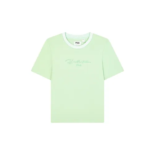 FILA T-Shirts Women's Light Water Algae Green