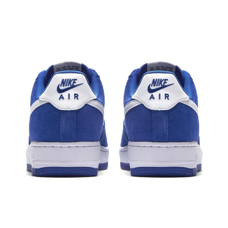 Nike Air Force 1 Suede Hyper Cobalt Coverage Cushioning Wear-Resistant Low-Top Skateboard Shoes Unisex Blue-3
