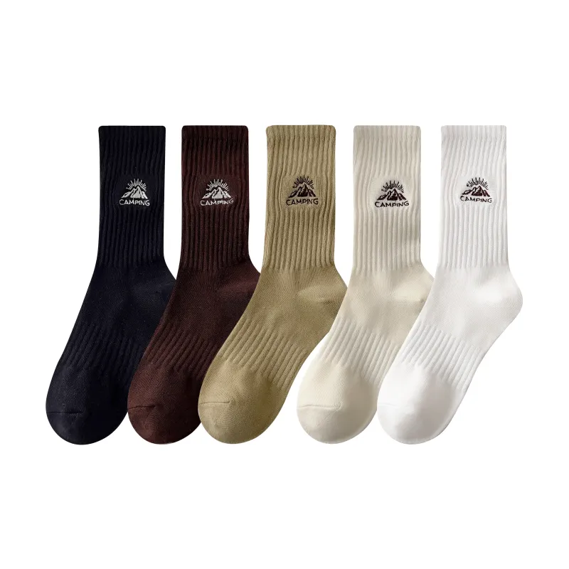 COTTON CHEESE Mid Calf Socks Men's 5 Pack-9