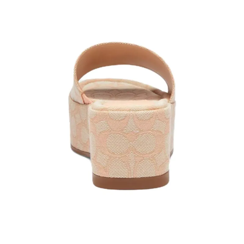 COACH Slide Slippers 5.7cm Women's Matte Blush-4