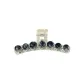 Blended Black Round Bead One-Word Claw Clip