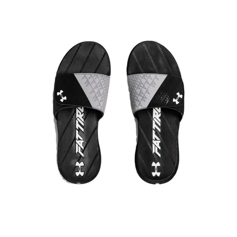 Under Armour Fat Tire Slippers Black/Grey-3