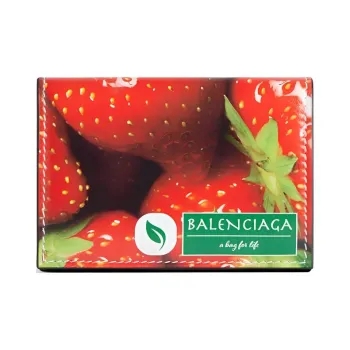 Balenciaga Cow Leather Wallet Mini Men's Red