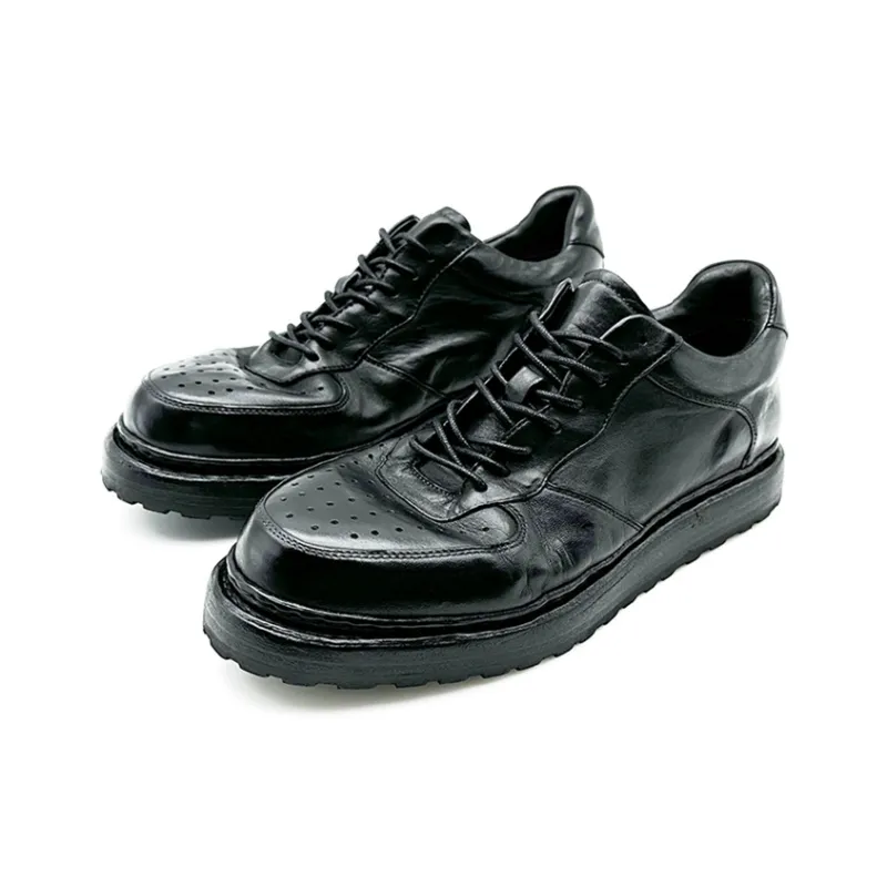 FOR YOU Handcrafted Manufacturing Men's Casual Shoes Men's Elegant Black Luxury-1