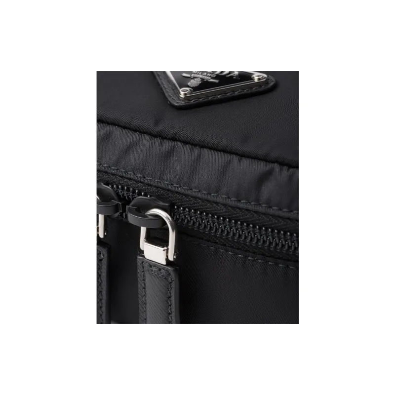 PRADA Recycled Nylon Storage Bag Small Size Unisex Black-3