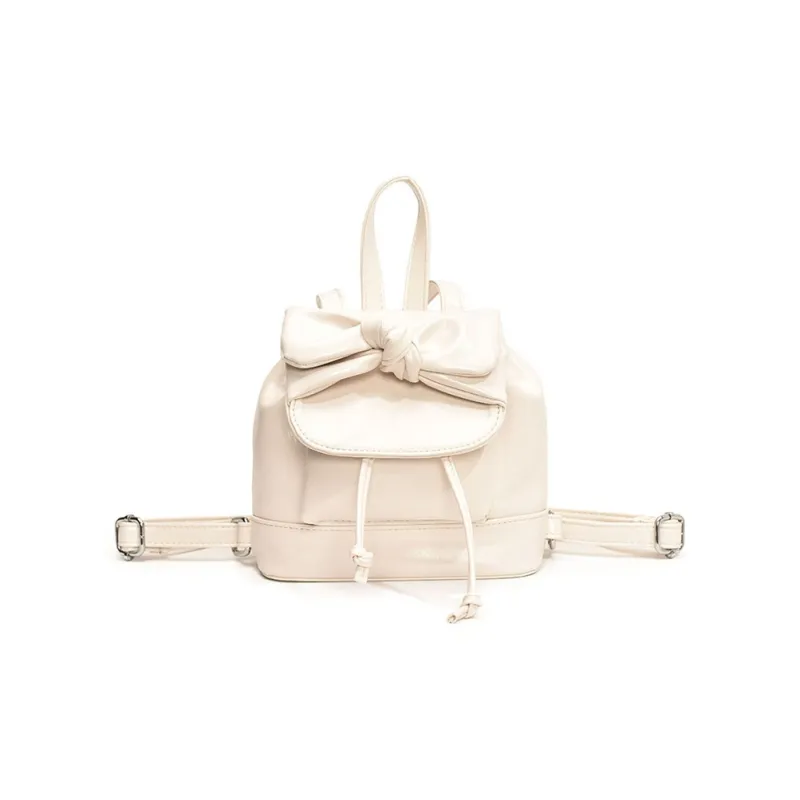 MINLUBAOLUO Denim With PU Panel Backpack Regular Women's Multicolor-3