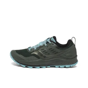 Saucony Slip-Resistant Lightweight Cushioning Wear-Resistant Low-Top Running Shoes Women's Pine Grey Blue