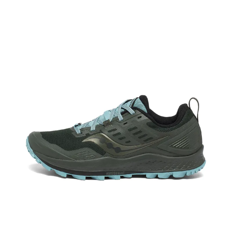Saucony Slip-Resistant Lightweight Cushioning Wear-Resistant Low-Top Running Shoes Women's Pine Grey Blue-0
